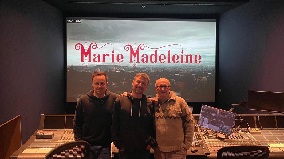 Mixage du film Marie Madeleine en studio